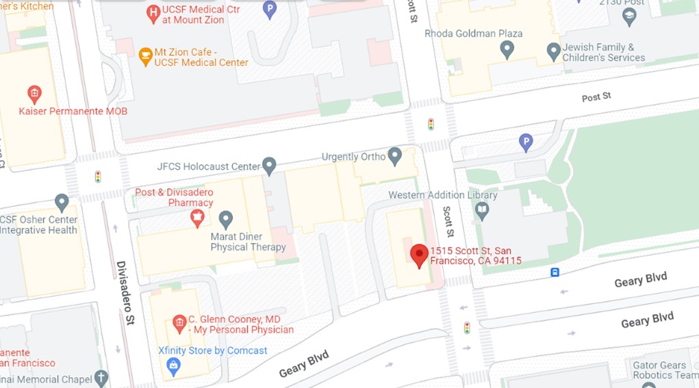 San Francisco Hearing Center Moved to 1515 Scott St – Jan 15th